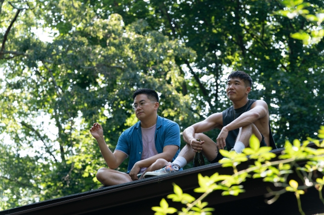 Bowen Yang and Joel Kim Booster in Fire Island